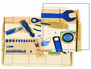 安檢機(jī)圖像局部放大